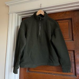 Everlane ReNew Fleece Quarter Zip - Size S